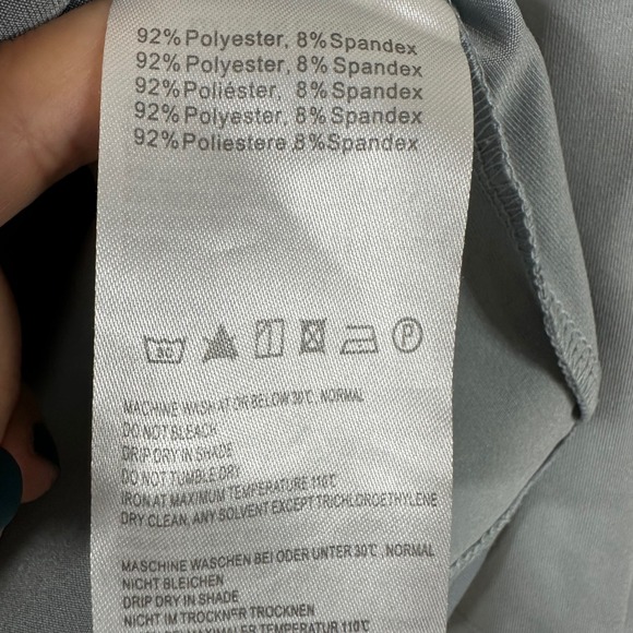 Baleaf Sports Women's Top Gray Long Sleeves Crew‎ Neck Outdoor Activewear Size L - Picture 7 of 7